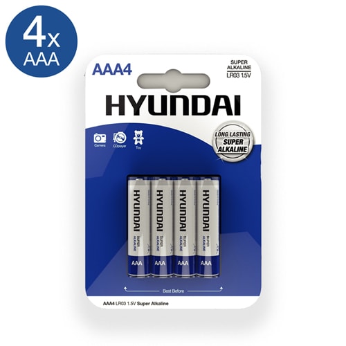 Super Alkaline AAA Batterien - 4 Stück